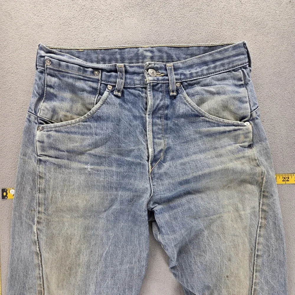 Vintage Levis Engineered Jeans Mens 30x32 Blue Twisted Button Fly Medium Wash